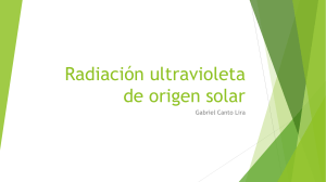 Radiación ultravioleta de origen solar