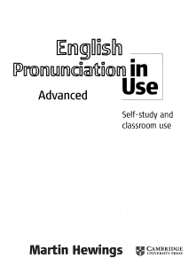 [Win 2000 XP] Martin Hewings - English Pronunciation in Use Advanced Book with Answers, 5 Audio CDs and CD-ROM  (2007, Cambridge University Press)