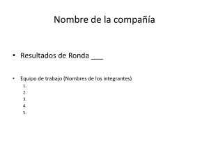 Modelo para analisis  ronda