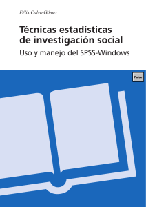 Técnicas estadísticas de investigación social