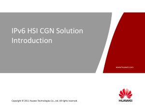 7-IPv6 HSI CGN Solution Introduction