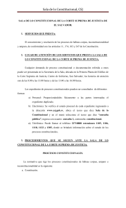 Servicios prestados al público, Sala de lo Constitucional de la Corte Suprema de Justicia