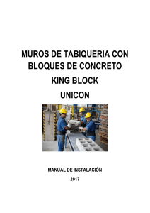 MUROS DE TABIQUERIA CON BLOQUES DE CONCR