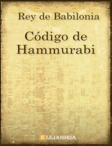 Codigo de Hammurabi-Hammurabi
