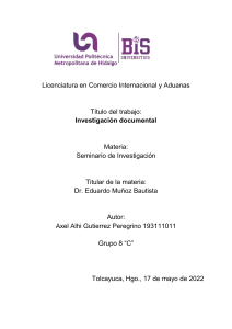 U I Investigacion Documental Gpo D Gutierrez Peregrino