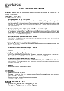 Indicaciones de trabajo AVANCE 1