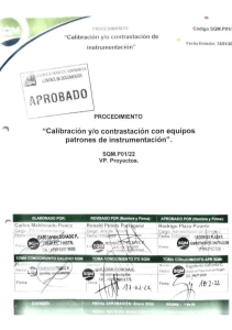 Protocolo calibracion