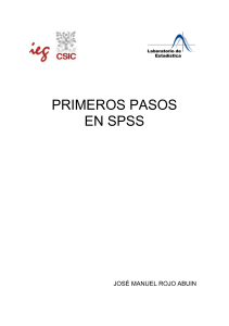 Manual SPSS Primeros Pasos Iniciacion