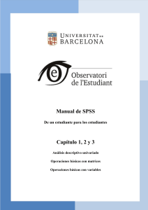 Manual SPSS version 22 UNIVERSIDAD DE BARCELONA