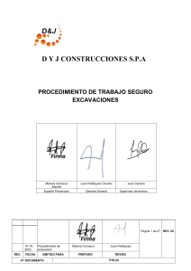 Procedimiento excavacion 