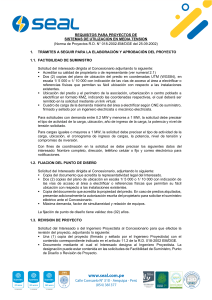 REQUISITOS PARA PROYECTOS DE UTILIZACION EN MEDIA TENSIÓN v3