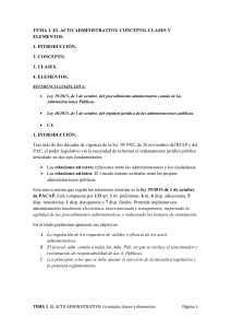 TEMA 1.EL ACTO ADMINISTRATIVO