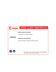 Ficha de Seguridad terpel-ultrek-15w40-pro-ck-4