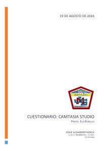 Cuestionario de Camtasia Studio