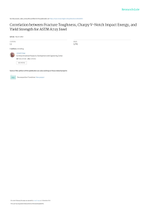 Correlation between Fracture Toughness Charpy V N