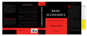 Basic Economics A Common Sense Guide to the Economy by Thomas Sowell
