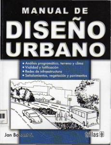 MANUAL DE DISEÑO URBANO - Jan Bazant S.