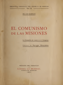 Blas Garay-elcomunismodelosjesuitas