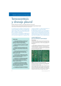 Toracocentesis y drenaje pleaural