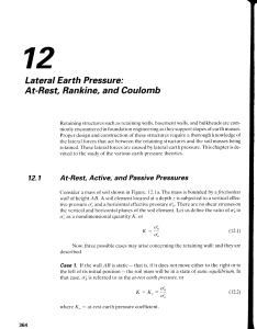 LATERAL EARTH PRESSURE