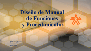 Diseño de Manual de Funciones y Procedimientos