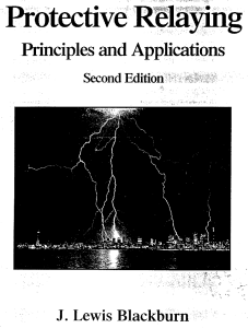 Book J Lewis Blackburn, Protective Relaying - Principles And Applications