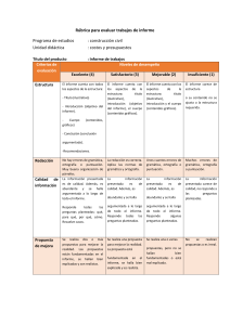 Rúbrica para evaluar informe (1)