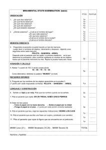 A- Escala Protocolo Mini Mental