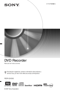 GRAVADORA DVD SONY RDR GX331137585M