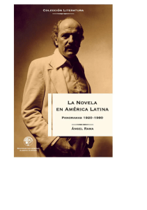 La novela en América Latina panoramas 1920 1980 Ángel Rama