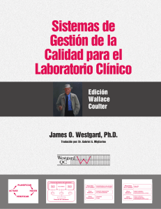 SISTEMAS DE GESTION DE CALIDAD PARA EL LABORATORIO CLINICO