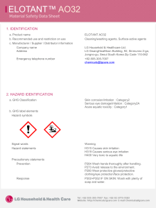 MSDS-ELOTANT LABSA LG