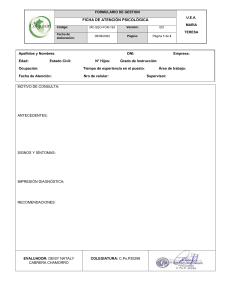 FICHA DE ATENCIÓN PSICOLÓGICA