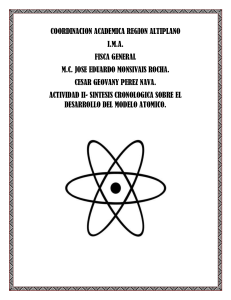 sintesis de modelo atomico