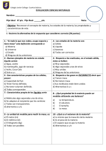 EVALUACION CIENCIAS NATURALES YANI