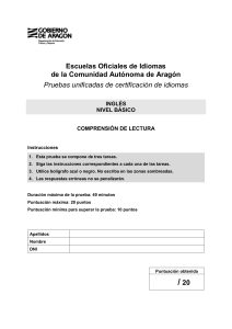 escuela idiomas test basico