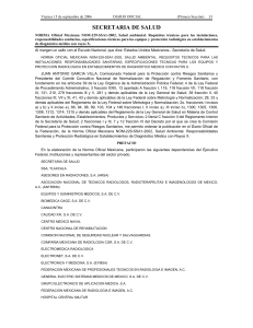 NOM-229-SSA1-2002: Rayos X Diagn&oacute;stico M&eacute;dico en M&eacute;xico