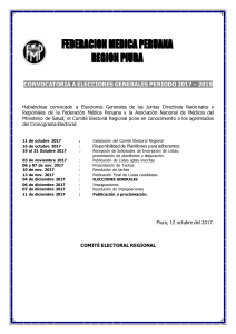 Publicación Convocatoria Elecciones Generales 2017-2019