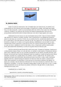 El aguila real cuento