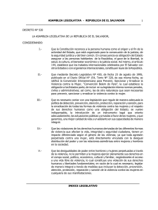 Artículos .Violencia contra la Mujer .2011 decreto520 elsvd