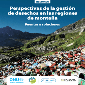 Perspectivas de la gestión de desechos en regiones de montaña