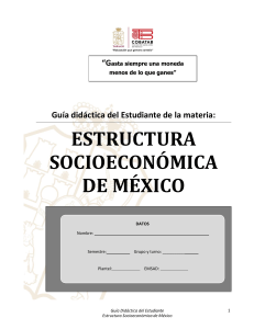 Quinto Semestre.- Guía Didáctica del Estudiante.- Estructura Socio Económica de México