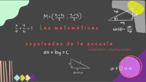 Las matemáticas expulsadas de la escuela-1