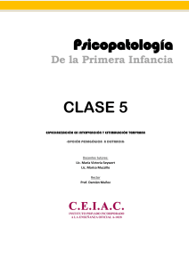 Psicopatolog&iacute;a Infantil: Trastornos Esfinterianos (Clase 5)