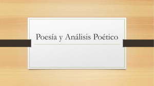 Poesía y Análisis poético para secundaria