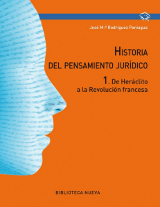 HISTORIA DEL PENSAMIENTO JURIDI - Rufino Cano Gonzalez