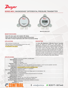 Transmisor Diferencial - Dwyer MSX