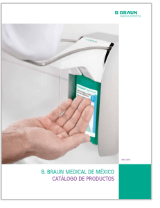 B. BRAUN MEDICAL DE MÉXICO CATÁLOGO DE PRODUCTOS DM puerto multidilucion