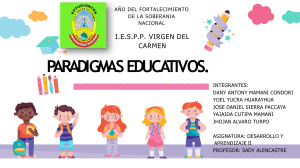 PARADIGMAS DE LA EDUCACION PPT.