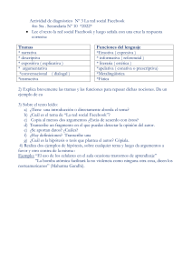 Diagnóstico  nº  La red social Facebook 